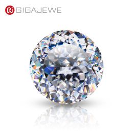 GIGAJEWE Moissanite Hand-Cutting Portuguese White GH VVS1 Loose Diamond Test Passed Gemstone For Jewelry Making