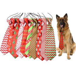 Dog Collars & Leashes Christmas Cute Pet Neckties Bow Ties Handmade Adjustable Festival Grooming Decor Supplies