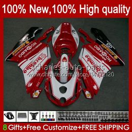 Motorcycle Bodywork For DUCATI 749S 999S 749 White red hot 999 2003 2004 2005 2006 Body Kit 27No.106 749-999 749 999 S R 03 04 05 06 Cowling 749R 999R 2003-2006 OEM Fairing