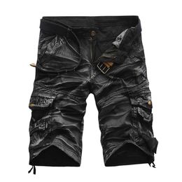 Summer Cargo Shorts Men Cool Camouflage Cotton Casual s Short Pants Brand Clothing Comfortable Camo No Belt 210629