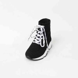 2021 Girls Boys High Top Mesh Sock Sneakers Toddler/Little/Big Kid Casual Fashion Trainers Children School Slip-On Brand Shoes G1210