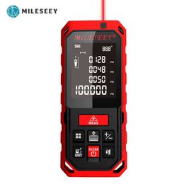 Mileseey Laser Distance Measure 164ft 50m Mini Handheld Digital Laser Distance Metre Rangefinder Measurer Tape Diastimeter 210719