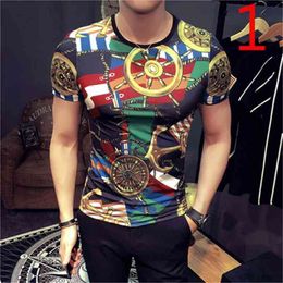 summer Korean version of the wild round neck ice silk half sleeve t-shirt large size 210420