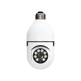 360 Wifi Panorama Camera Bulb Panoramic Night Vision Two Way Audio Home Security Video Surveillance Fisheye Lamp Wifi Cameras