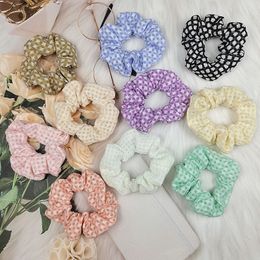 Vintage Scrunchies Fashion Hairband Hair Rope for Ponytail Holder Elastic Hairbands Sweet Ties Hairs Accessories