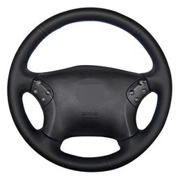 Car Steering Wheel Cover Black Artificial Leather Car Steering Wheel Cover For Mercedes Benz W203 C-Class 2001-2007