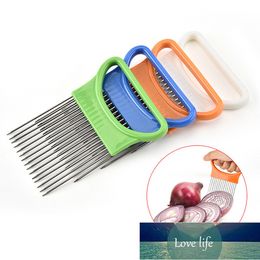 Onion Fork Stainless Steel Onion Needle Vegetable Fruit Slicer Handheld Knife Cutting Safety Auxiliary Kitchen Tools Factory