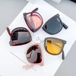 Fashion Sunglasses Frames Luxury Polarized Women Men Vintage Square Portable Fold Sun Glasses Female Driving Night