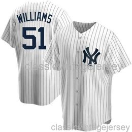 Bernie Williams #51 White Baseball Jersey XS-6XL Stitched Men Women Youth baseball Jersey