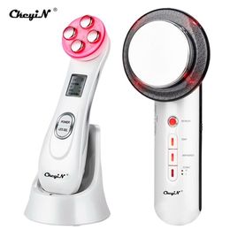 EMS Mesotherapy RF Radio Frequency Beauty Device+Ultrasonic Infrared Face Body Slimming Skin Firming Massager Fat 220216