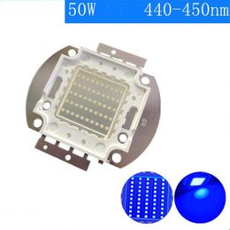 -2pcs 50W LED Royal Blue Blue 440-450nm Chip ad alta potenza Modulo di tallone leggero 900mA 9-12V 300-400LM 30 * 30mil fiches fiches lampada libera