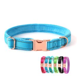 Pet Dog Cat Adjustable Collars Puppy Cats Anti-lost Night Reflective Collar Durable Thicken Keep Warm Pets Apparel Decoration BH5429 WLY