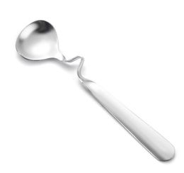 2021 NEW Tea Coffee Honey Drink Adorable Stainless Steel Curved Twisted Handle Spoon U handled V Handle Jam Spoons