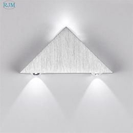 Wall Lamps Aluminum Triangle Led Lamp Modern Simple Lights For Restaurant Dining Room Home Bar Indoor Outdoor Lighting Decor