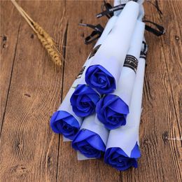 NEWParty Favour Romantic Bath Soap Rose Flower Petal For Wedding Valentines Mothers Teacher's Day Gifts Party Artificial Decoration RRA1