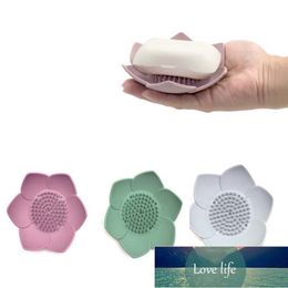 1pcs Lotus-shaped Soap Holder Portable Soap Dishes Anti-skid Soap Tray Bathroom Accessories Factory price expert design Quality Latest Style Original Status