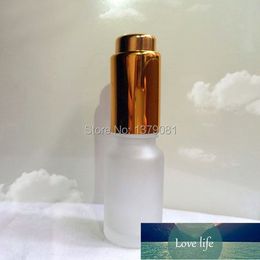 10ML Frosted Glass Bottles With Press Dropper Mini Sample Vial Empty Essential Oil Bottle Gold,Silver Free