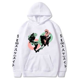 SK8 the Infinity Hoodie Sweatshirts Men/woman Anime Pullover Casual Long Sleeve Tops High Street Hip Hop Y1121