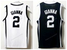 Custom Gianna #2 Basketball Jersey Huskies Stitched White Black Size S-4XL Any Name And Number Top Quality Jerseys