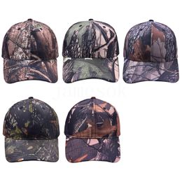 Camouflage Baseball Caps Washed Unisex Visor Hat Outdoor Sports Snapbacks Caps Party Hats Supplies 5styles de235
