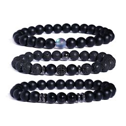 Charm White Turquoises Stone Ohm Buddha Beads Bracelet Men Bileklik Homme Lotus Bracelet For Women Yoga Jewellery Gifts