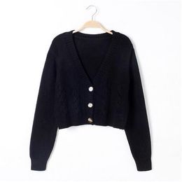 Designer Woman Sweaters Womens Sweater Autumn Single-breasted Knitted Cardigan Jacket Femme Chandails Pull Hiver