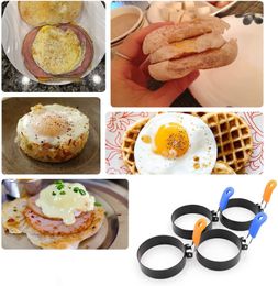 5Pcs Egg Ring Stainless Steel Tool Round Omelette Mould for Frying Muffins Pancake Sandes