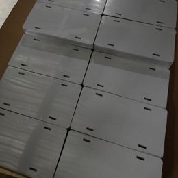 Wholesale 100x175mm 150x75mm Sublimation Aluminium Licence Plate Office Blank White Aluminium Sheet DIY thermal transfer advertising plates custom logo A21630