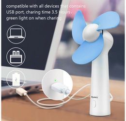 Home Office Gadget USB rechargeable Lucky Fan desktop fans travel student dormitory portable wind-fan Grass Handheld fan recharging air-cooled