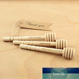 10pcs Personalized wedding Honey Stick Engraved Wooden Honey Dipper wedding souvenirs gifts kids birthday party supplies1 Factory price expert design Quality