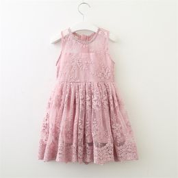 2-7Years Girls Dress Vestido Summer Lace Children Clothing Princess Kids es For Causal Wear Unicorn Robe Fille 210521
