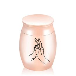 Small Souvenir Pendant Urns For Human Ashes And Pets / General Cremation Items Men/Women Memorial Jars With Velvet Bag