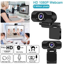 1080P HD Web USB Webcam Built-in Microphone Drive-Free Plug And Play Camera Laptop Desktop Computer