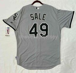 Stitched retro jersey CHRIS SALE COOL BASE JERSEY Men Women Youth Baseball Jersey XS-5XL 6XL