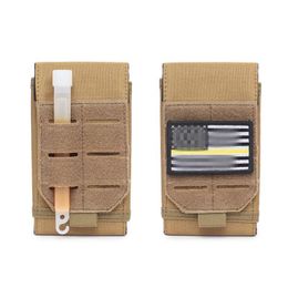 Outdoor Bags Tactical Multifunctional Camouflage Belt Bag 6.5 Inch Mobile Phone Molle System Pendant