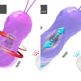 NXY Vagina Balls Telescopic Rotation Wireless Vibrating Love Egg g Spot Clitoris Stimulator Vaginal Ball Vibrator Erotic Sex Toys for Women Adult1211