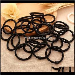 Other Aessories Fashion Aessoriesheaddress Headband Black Mixed Colour High Elastic Rubber Band Round Headdress Womens Simple Makeup Hairband