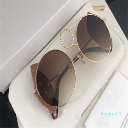 New Specially Sunglasses With UV Protection for Women Vintage Round metal Frame Model With Rivets popular Top Quality