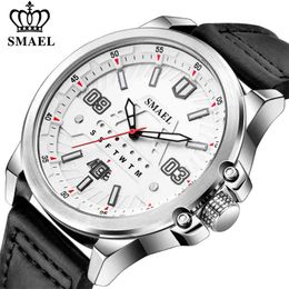 New Mens Watches SMAEL Top Brand Luxury Sport Waterproof Clock Men Analogue Quartz Sport Watch Waterproof Relogio Masculino X0524