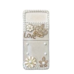 case galaxy 3d diamonds Canada - Phone Cases for Galaxy Z Flip 3 5G, 3D Handmade Sparkle Stunning Stones Crystal Diamond Bling Glitter Case