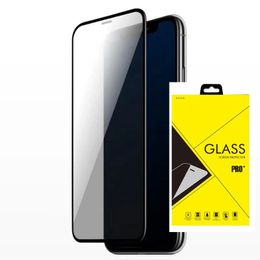 Anti-spy Privacy Full Cover Tempered Glass Protector Silk Printed FOR Oppo Reno 4 5 6 5G A31 A91 A52 A92 100PCSLOT in retail package