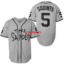 # 5 Michael Squints Plain Hip Hop Apparel Hipster Baseball Clothing Button Down Shirts Sports Uniforms Mens Jersey Grey S-XXXL