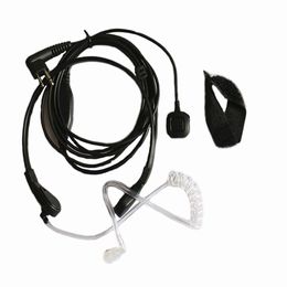 2 Pin Throat Vibration Mic Acoustic Covert Tube Earpiece Headset PTT Finger For Motorola CLS1110 CLS1410 CLS1450 PRO1150 PRO3150 P040 P080 DTR550 DTR 650 DTR410