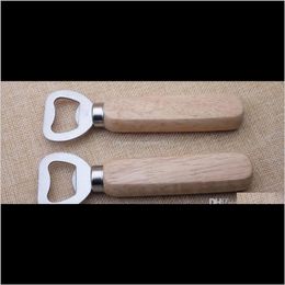 Openers Sell 40Pcslot Wholesale Personalised Wood Beer Bottle Opener For Wedding Party Gift N1Qbn Ipwnl