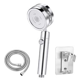 Bathroom Shower Sets High Pressure Head 360 Degrees Rotating Double Sided Turbocharged Gold Amazing Waterline Handheld