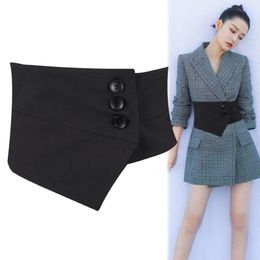 Belts Sell Quality Women Suit Cummerbund Tailored-Fit Stylish Corset With Buttons Perfect Waist Band For Ladies