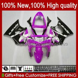 Bodywork For KAWASAKI NINJA ZX-6R 600CC ZX-636 ZX600 1998 1999 Body 16No.113 ZX-600 ZX600CC ZX636 98-99 ZX 636 600 CC 6 R 6R ZX6R 98 99 Motorcycle Fairing Kit rose black