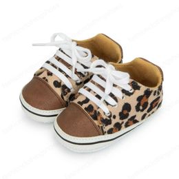 Baby Girl Shoes Autumn Low-cut Leopard Pattern Fashion children Girls Casual Canvas First Walkers Shoes