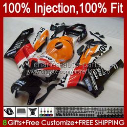 Injection Repsol orange Mould 100% Fit For HONDA Fairings CBR1000 CBR 1000 RR CC 04-05 Body 52No.96 CBR 1000RR 1000CC 2004 2005 CBR-1000 CBR1000RR 04 05 OEM Full Fairing