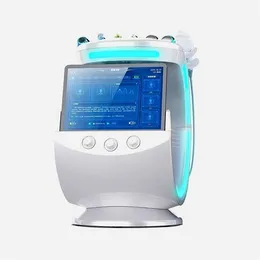 7 In 1 Massage Gun Skin Analyzer Intelligent Ice Blue RF Hydra Dermabrasion Facial Hydrodermabrasion Microdermoabrasion Machine#001